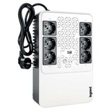 UPS Legrand MULTIPLUG 600, 600VA360W, 6x German standard sockets, USB charger, baterie 1x 12V 7.2Ah